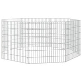 Free Range Animal Enclosure 8-Panel 21.3"x23.6" Galvanized Iron