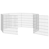 Free Range Animal Enclosure 8-Panel 21.3"x23.6" Galvanized Iron