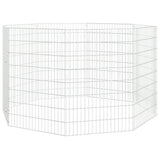 Free Range Animal Enclosure 8-Panel 21.3"x31.5" Galvanized Iron