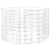 Free Range Animal Enclosure 8-Panel 21.3"x31.5" Galvanized Iron