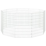 Free Range Animal Enclosure 10-Panel 21.3"x31.5" Galvanized Iron