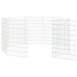 Free Range Animal Enclosure 10-Panel 21.3"x31.5" Galvanized Iron