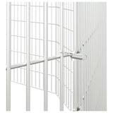 Free Range Animal Enclosure 10-Panel 21.3"x31.5" Galvanized Iron