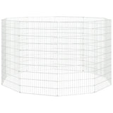 Free Range Animal Enclosure 10-Panel 21.3"x39.4" Galvanized Iron