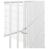 Free Range Animal Enclosure 10-Panel 21.3"x39.4" Galvanized Iron