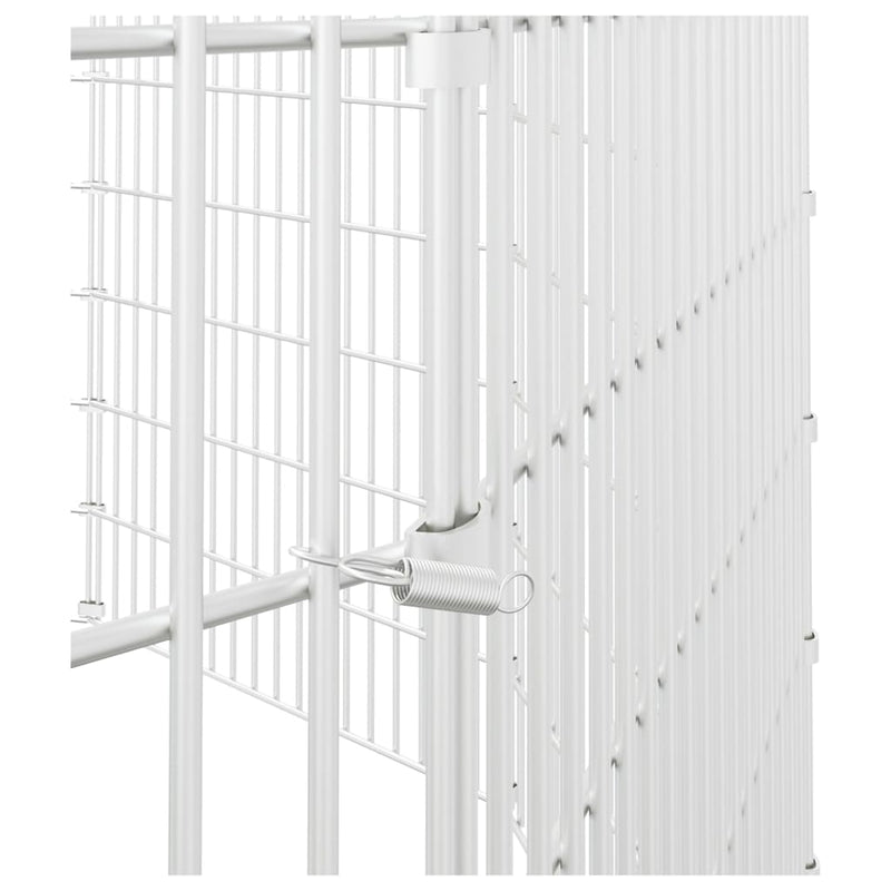 Free Range Animal Enclosure 12-Panel 21.3"x39.4" Galvanized Iron