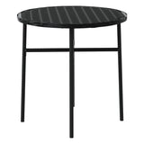 3 Piece Patio Dining Set Poly Rattan Black