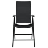 3 Piece Patio Dining Set Black