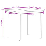 3 Piece Patio Dining Set Oak