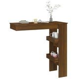 Wall Bar Table Brown Oak 40.2"x17.7"x40.7" Engineered Wood