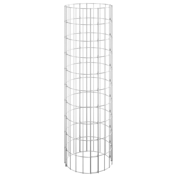 Circular Gabion Pole Galvanized Steel Ø11.8"x39.4"