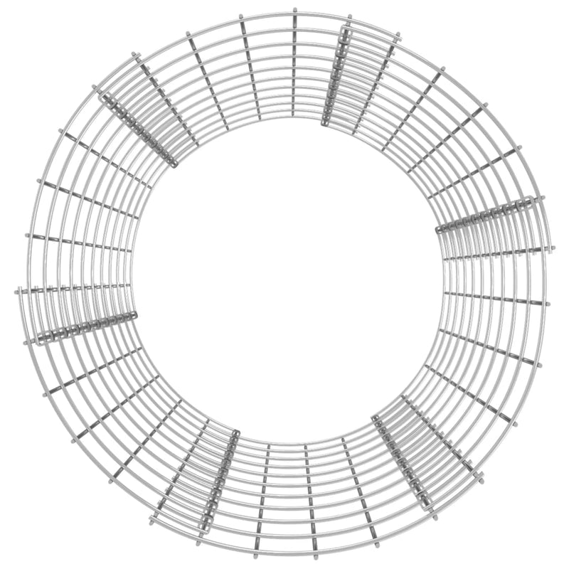 Circular Gabion Pole Galvanized Steel Ø19.7"x39.4"