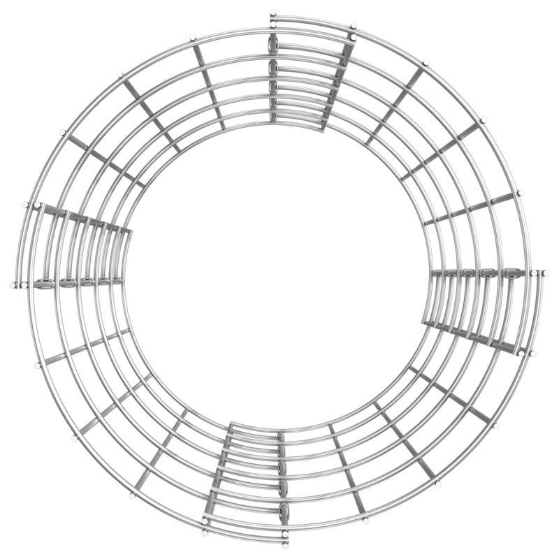 Circular Gabion Raised Beds 3 pcs Galvanized Steel Ø11.8"x19.7"