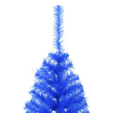 Artificial Half Christmas Tree with Stand Blue 4 ft PVC