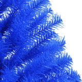 Artificial Half Christmas Tree with Stand Blue 4 ft PVC