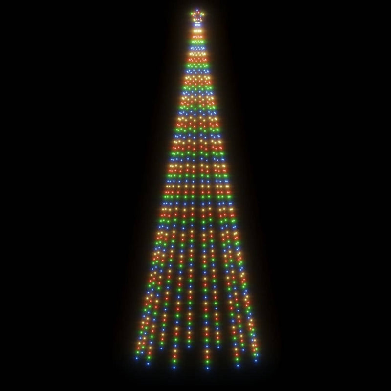 Christmas Tree with Spike Colorful 732 LEDs 16 ft