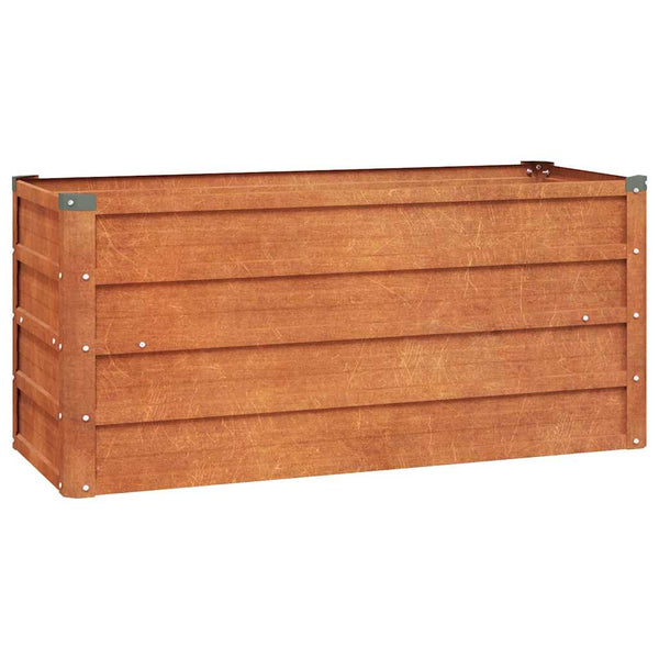 Garden Raised Bed Rusty 39.4"x15.7"x17.7" Corten Steel