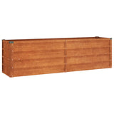 Garden Raised Bed Rusty 63"x15.7"x17.7" Corten Steel