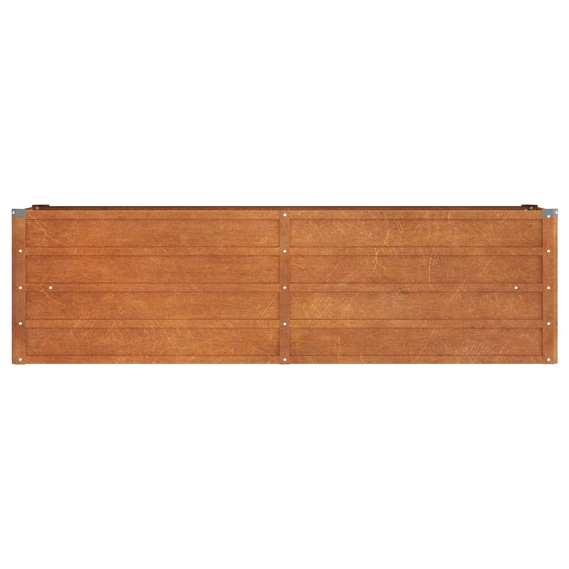 Garden Raised Bed Rusty 63"x15.7"x17.7" Corten Steel