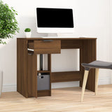 Desk Brown Oak 39.4"x19.7"x29.5" Engineered Wood