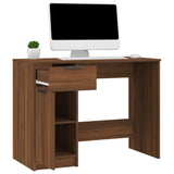 Desk Brown Oak 39.4"x19.7"x29.5" Engineered Wood