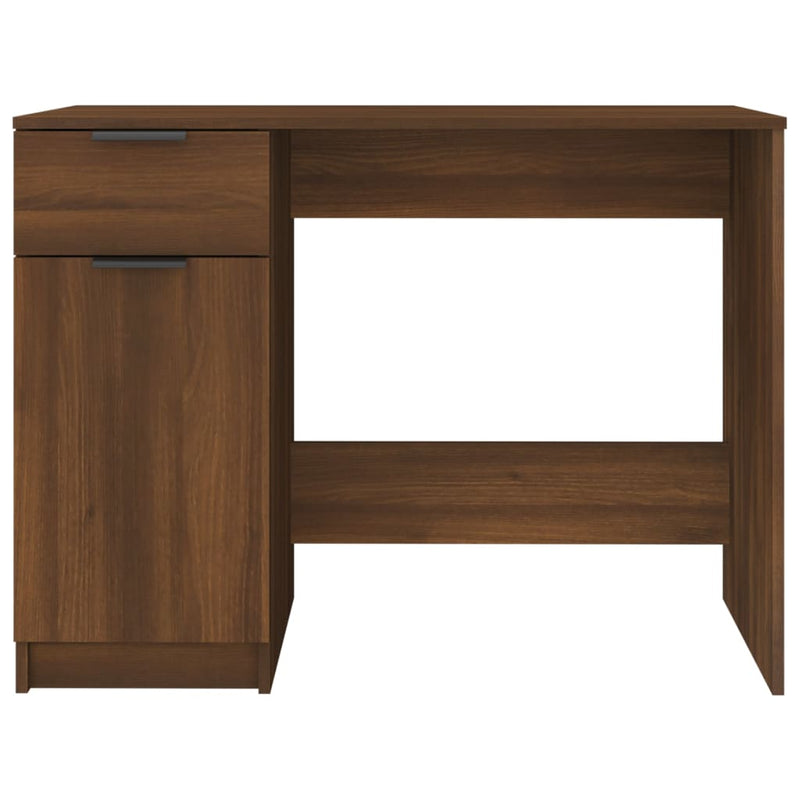 Desk Brown Oak 39.4"x19.7"x29.5" Engineered Wood