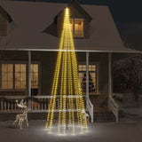 Christmas Tree on Flagpole Warm White 732 LEDs 16 ft