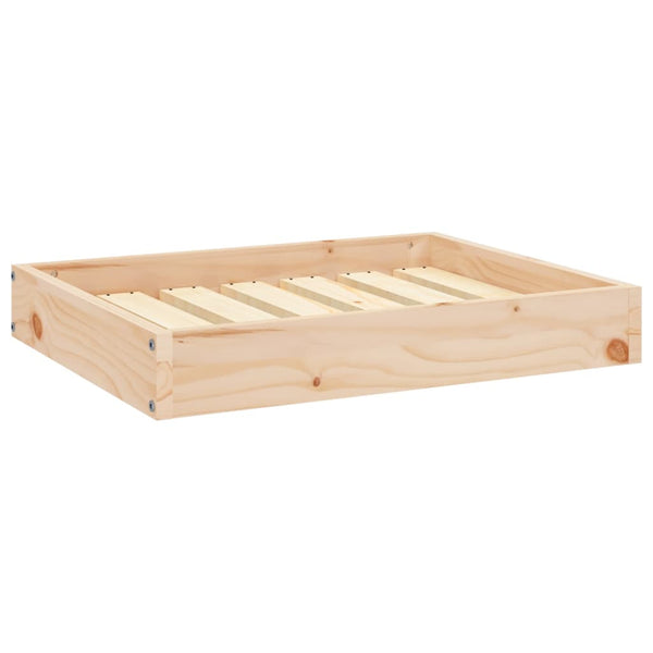 Dog Bed 24.2"x19.3"x3.5" Solid Wood Pine