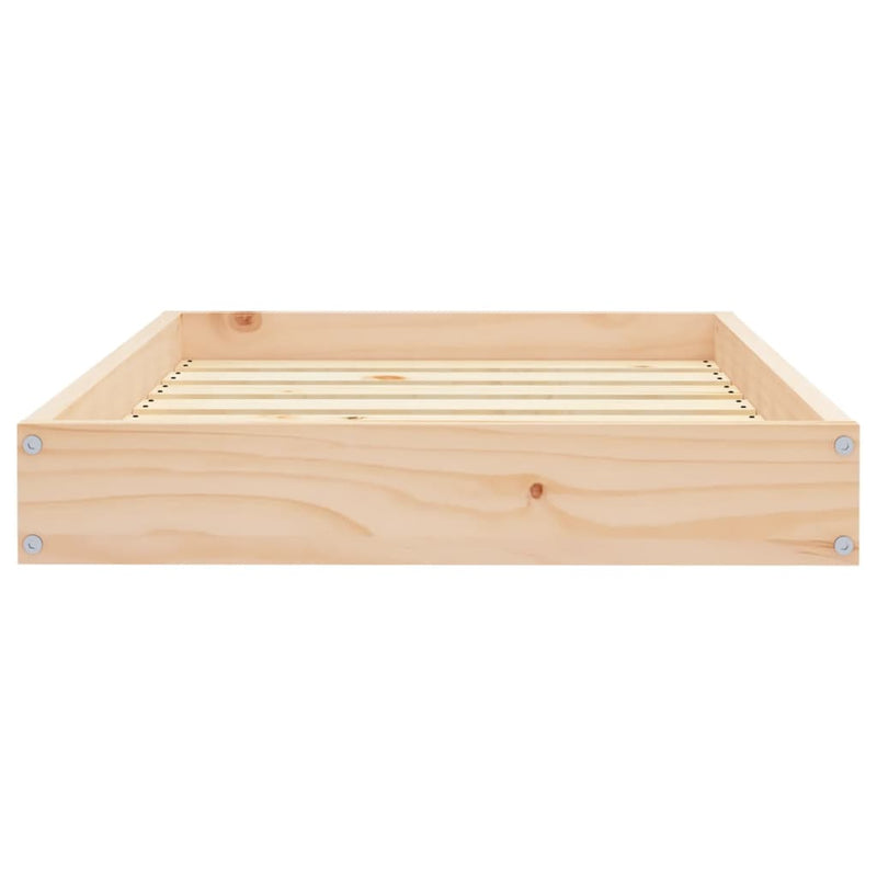 Dog Bed 28.1"x21.3"x3.5" Solid Wood Pine