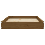 Dog Bed Honey Brown 28.1"x21.3"x3.5" Solid Wood Pine