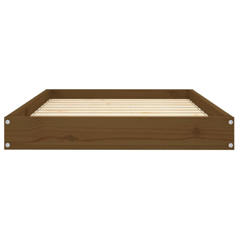 Dog Bed Honey Brown 36"x25.2"x3.5" Solid Wood Pine