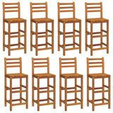 9 Piece Patio Bar Set Solid Wood Acacia