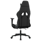 Massage Gaming Chair with Footrest Black&Camouflage Faux Leather