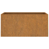 Planter 24.4"x11.8"x11.4" Corten Steel