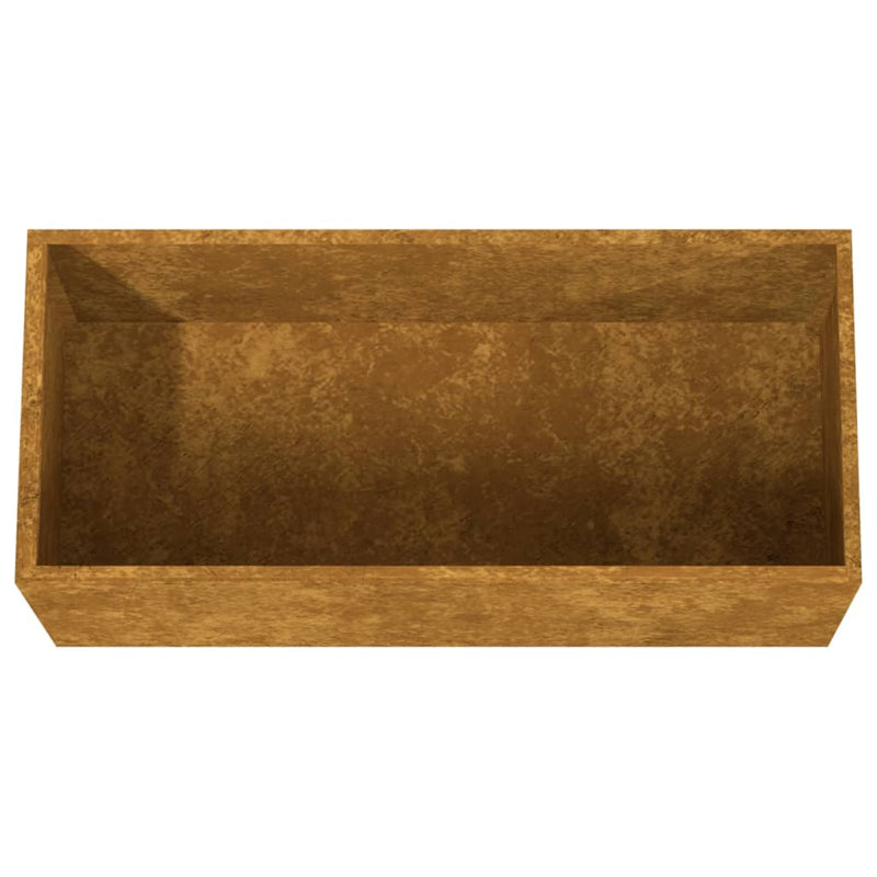 Planter 24.4"x11.8"x11.4" Corten Steel