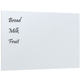 Wall-mounted Magnetic Board White 23.6"x15.7" Tempered Glass