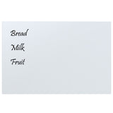 Wall-mounted Magnetic Board White 23.6"x15.7" Tempered Glass