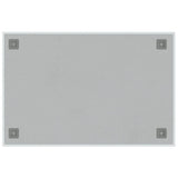 Wall-mounted Magnetic Board White 23.6"x15.7" Tempered Glass