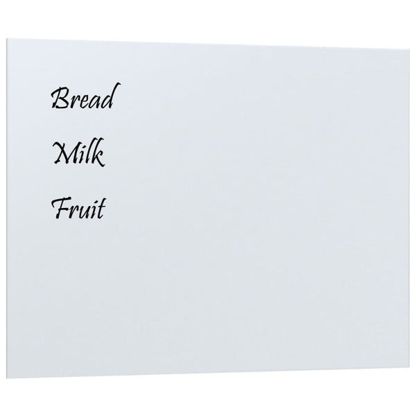 Wall-mounted Magnetic Board White 31.5"x23.6" Tempered Glass