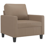 Sofa Chair Cappuccino 23.6" Faux Leather