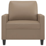 Sofa Chair Cappuccino 23.6" Faux Leather