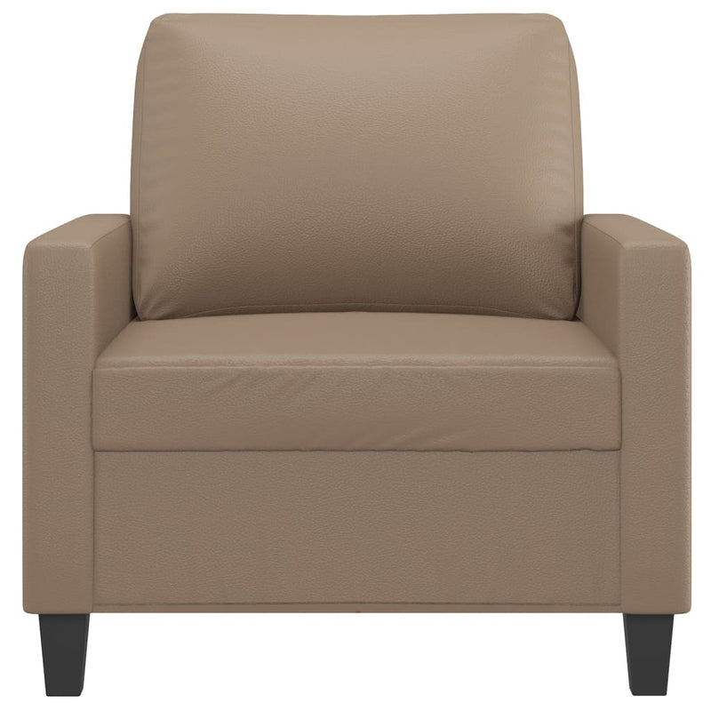 Sofa Chair Cappuccino 23.6" Faux Leather