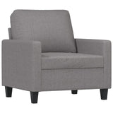 Sofa Chair Light Gray 23.6" Fabric