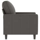 Sofa Chair Dark Gray 23.6" Velvet