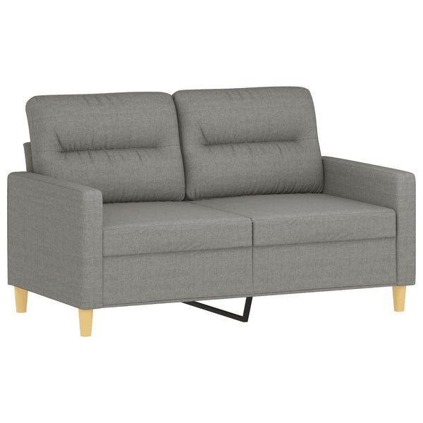 2-Seater Sofa Dark Gray 47.2" Fabric