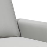 2-Seater Sofa Light Gray 47.2" Microfiber Fabric