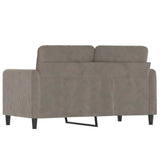 2-Seater Sofa Light Gray 47.2" Velvet