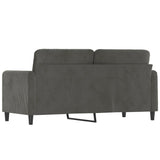 2-Seater Sofa Dark Gray 55.1" Velvet