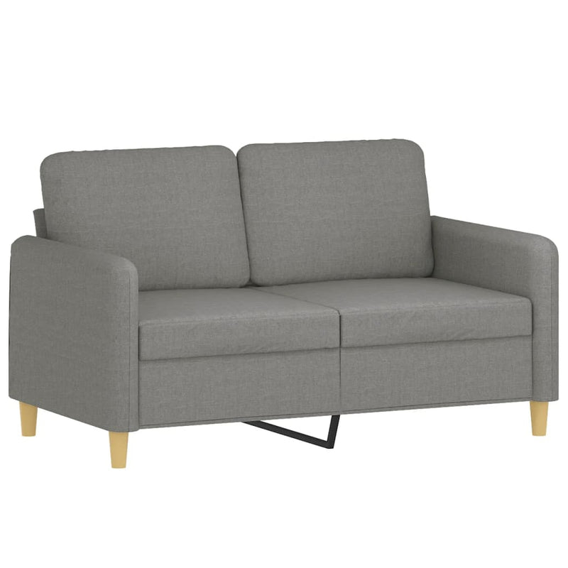 2-Seater Sofa Dark Gray 47.2" Fabric