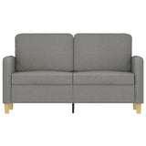 2-Seater Sofa Dark Gray 47.2" Fabric